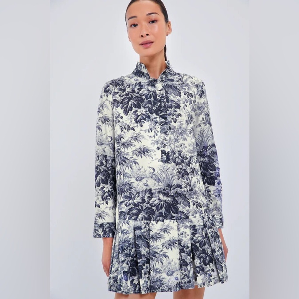 Tuckernuck Navy Blue Toile Dress NWT XXS